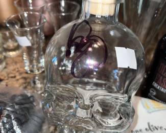 Crystal vodka bottle signed by owner/actor, Dan Aykroyd $125