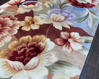 8' by 11'6" - Royal Palace, handmade rug, rectangular in shape, it is called " "floral dreams" -No pets, no Smoking, could use a light cleaning.  $225