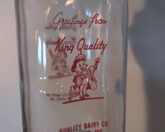 King Quality milk jar