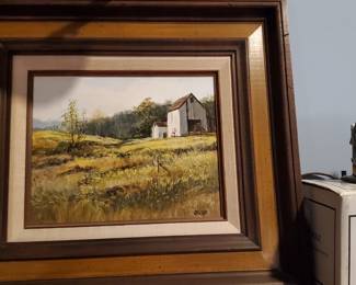 Small 12"x12" painting/framed