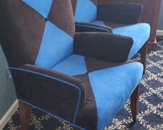 Retro style pair of chairs