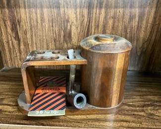 Vintage Decatur 6 Pipe holder stand and Rack