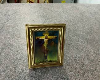 Framed Jesus on Cross Picture