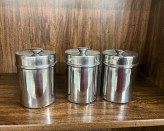 Three Piece Canister Set by Vitantonio. Fewatures canister of different sizes to cater to your storage needs