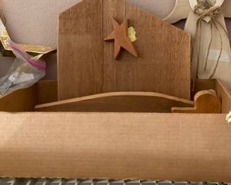 Wooden Christmas nativity