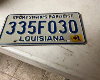 Basement - Sportsman Paradise  license plate