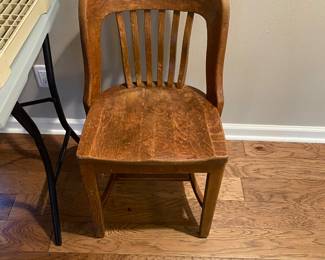 Additional vintage, 1950’’s oak library chair