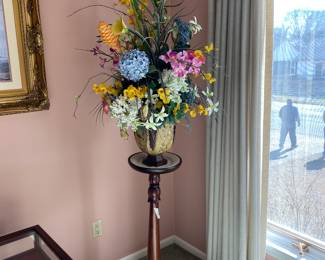 Flowers and plant stand