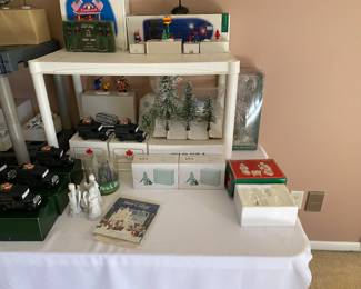 Snow village items