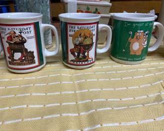 Cups in kitchen