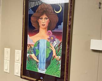Louisiana World Exposition framed picture - basement
