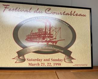 Basement - framed “Town of Washington - Festival du Courtableau 1998