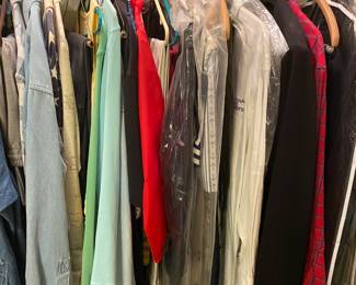 Men’s clothing - includes casual clothing, pants, shirts & both ties & belts. Some suits - sizes large -X large