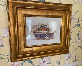 Lovely framed & matted picture under glass
