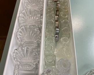 Card holders on left; salt & pepper on right in Kitchen
