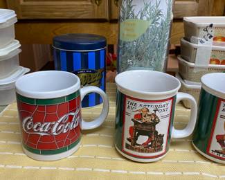 Cups in kitchen