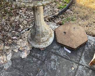 Bird bath - stepping stone