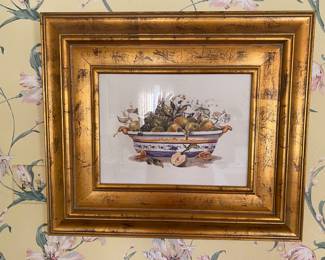 Photo framed under glass