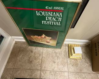 Basement - 42nd Annual Louisiana Peach Festival framed poster