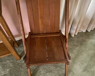 Second wooden folding chair