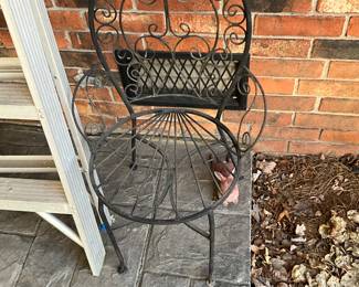 Second matching chairnoutside