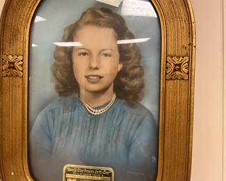 Vintage ornately framed picture