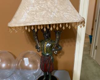 Lamp & glass items