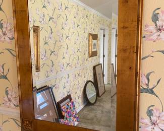 Ornate framed mirror