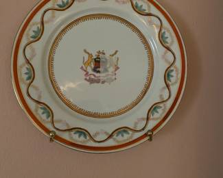Living Room - plates on wall