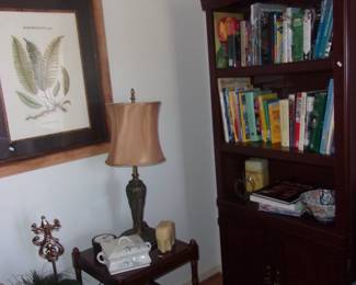 Small Table, Lamp, Bookcase, etc