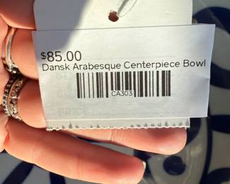 Dansk Arabesque Centerpiece Bowl