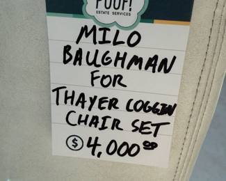 Milo Baughman for Thayer Coggin Chair Set