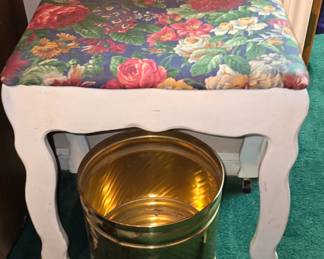 Vanity Stool on Wheels