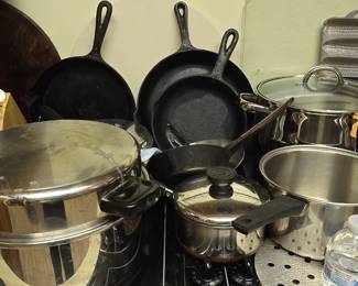 Cast Iron Skillets - Pots and Pans