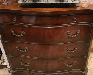 4 Drawer Antique Mahogany Sideboard 