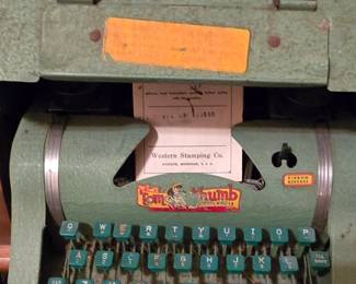 Antique Tom Thumb Typewriter 