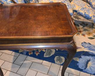 Vintage Burled Walnut Side Table