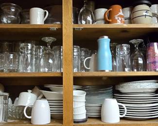 Glasses - White Dish Set