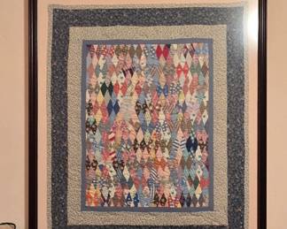 Framed Antique Quilt