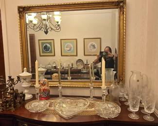 Large Gold Gilded Mirror - Home Decor