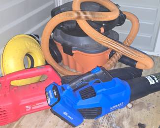 Kobalt Blower - Another Blower - Shop Vac- We have more yard Tools in another shed we haven't unloaded yet!