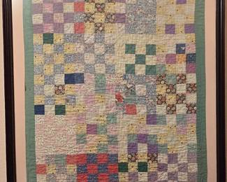 Framed Antique Quilt 