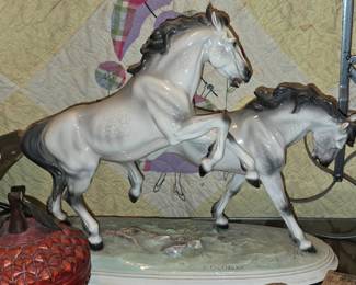Signed Ceremic Horse Figurine
