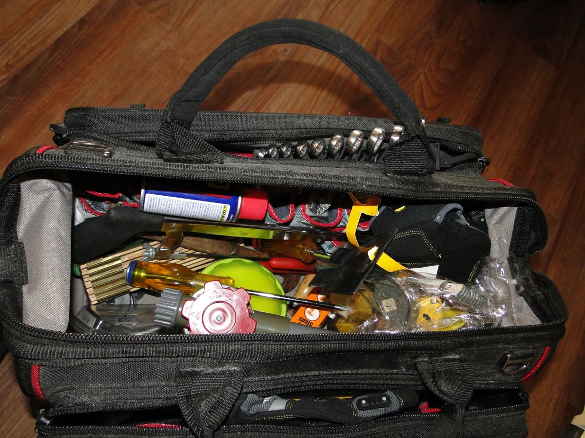 Husky Tool Case full of tools