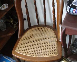 Cane seat chair