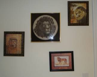 Lion wall hangings