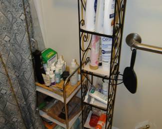 Bathroom stands and supplies