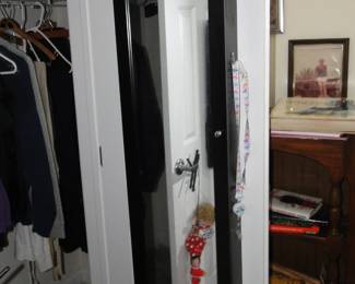 Jewelry case over door