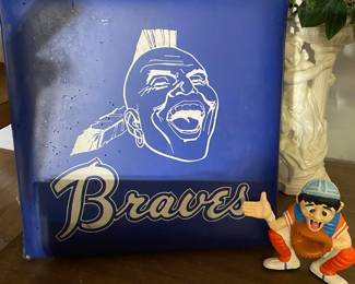 VINTAGE ATLANTA BRAVES SEAT CUSHION 