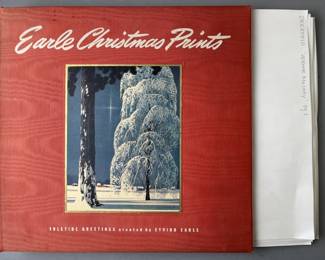 Lot 79 | Eyvind Earle Xmas Card Sample Book 23 Cards
